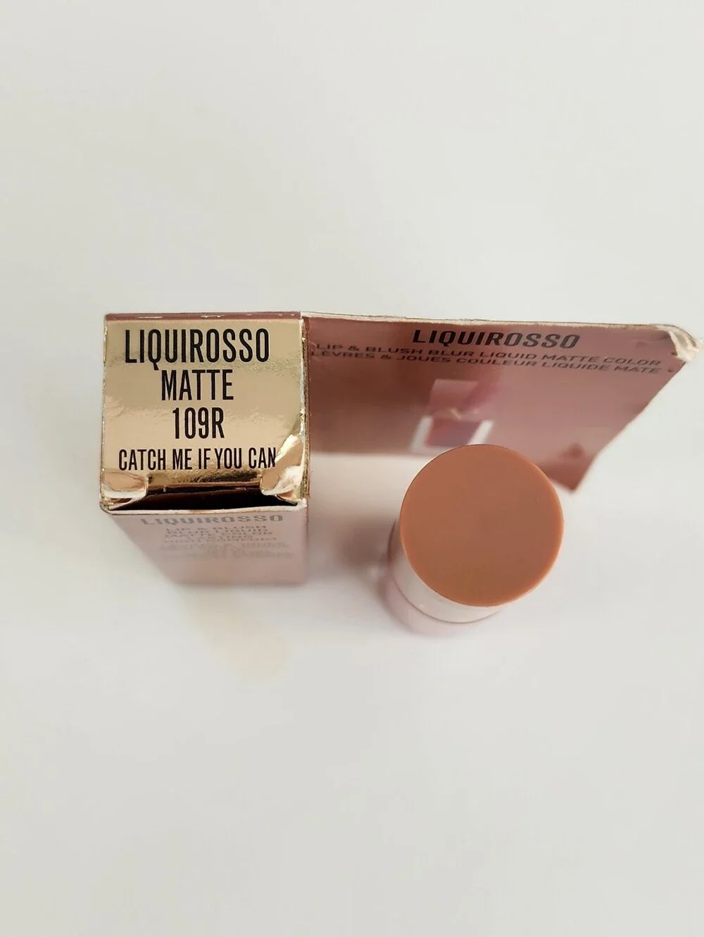 Valentino Liquirosso 2-in-1 Soft Matte Lip Blush #109R Warm Rose Luxury Makeup